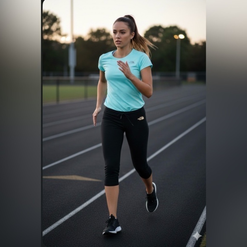 The North Face Women’s Small Black Flight Series Crop Capri Leggings VaporWick